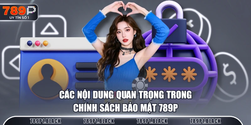 Các nội dung quan trọng trong chính sách bảo mật 789P